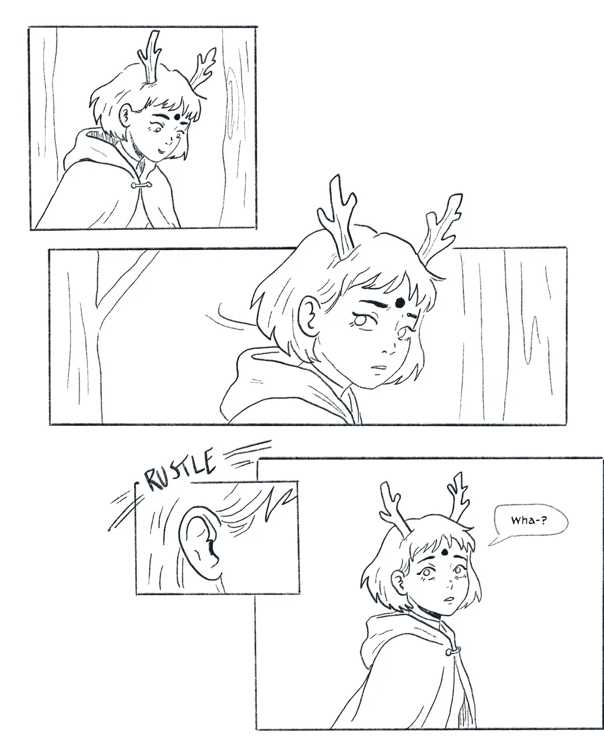 Page 6. Embe hears a rustle and turns.